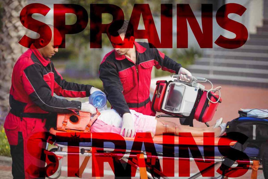 ems injuries in particular sprains and strains